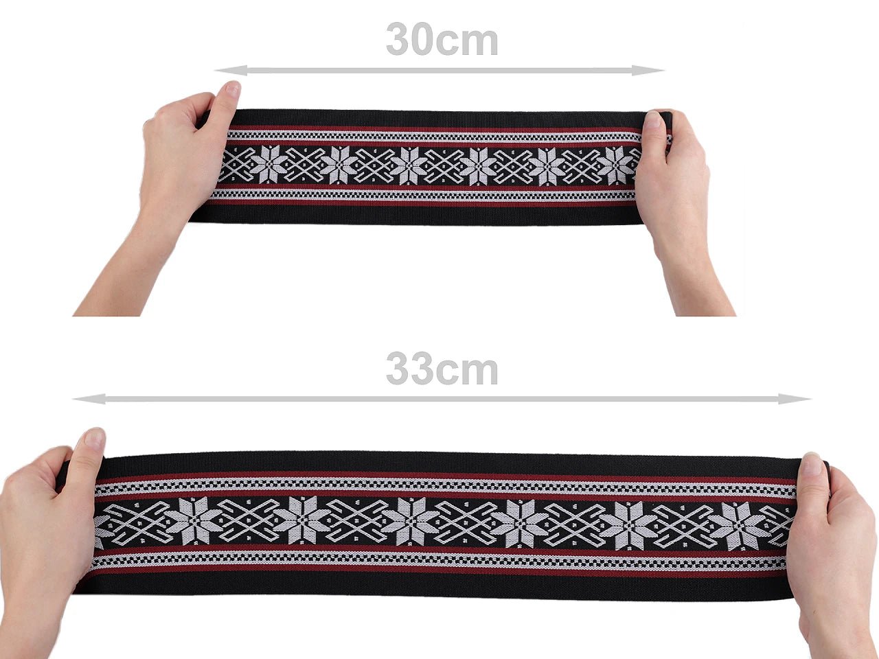 alt
Image with Decorative elastic ribbon 10 cm – available at Šarlotes audumi