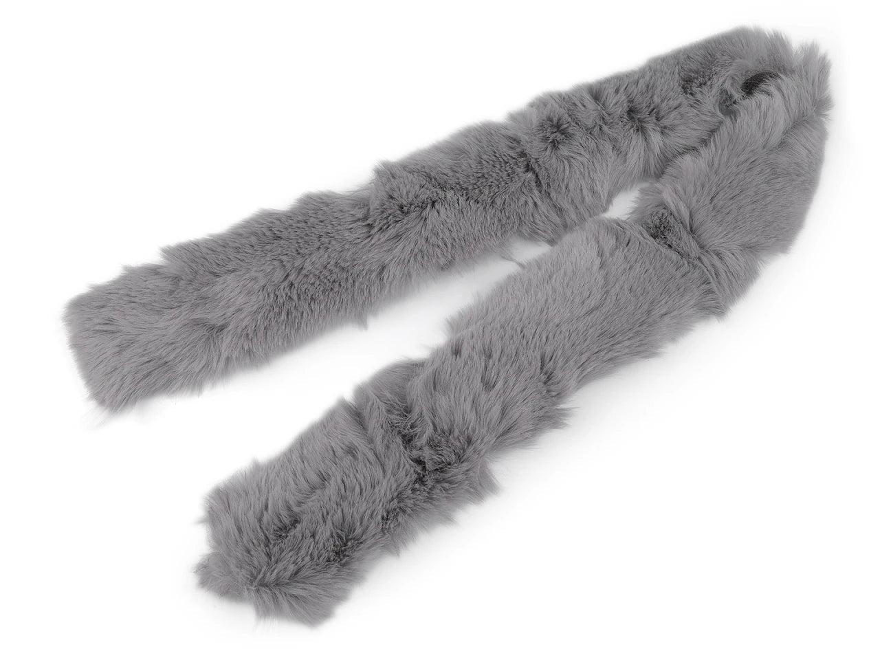 Image of Decorative faux fur trim – 1 m | Faux fur trim for hoods, jackets, costumes – available at Šarlotes audumi