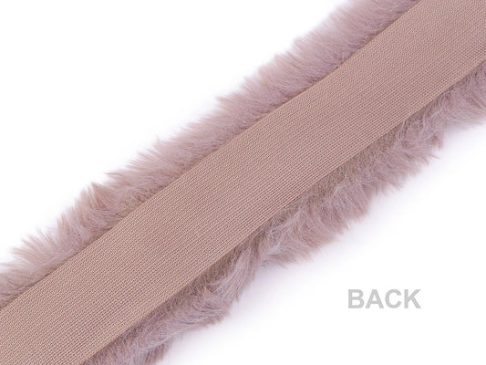 Image of Decorative faux fur trim – 1 m | Decorative faux fur trimming for hoods, jackets, costumes – available at Šarlotes audumi