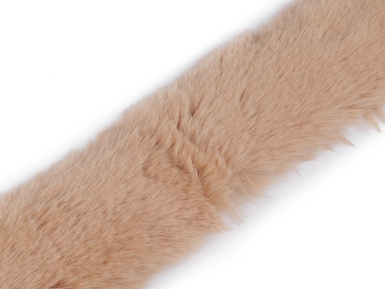 Image of Decorative faux fur trim – 1 m | Faux fur trim for hoods, jackets, and costumes – available at Šarlotes audumi