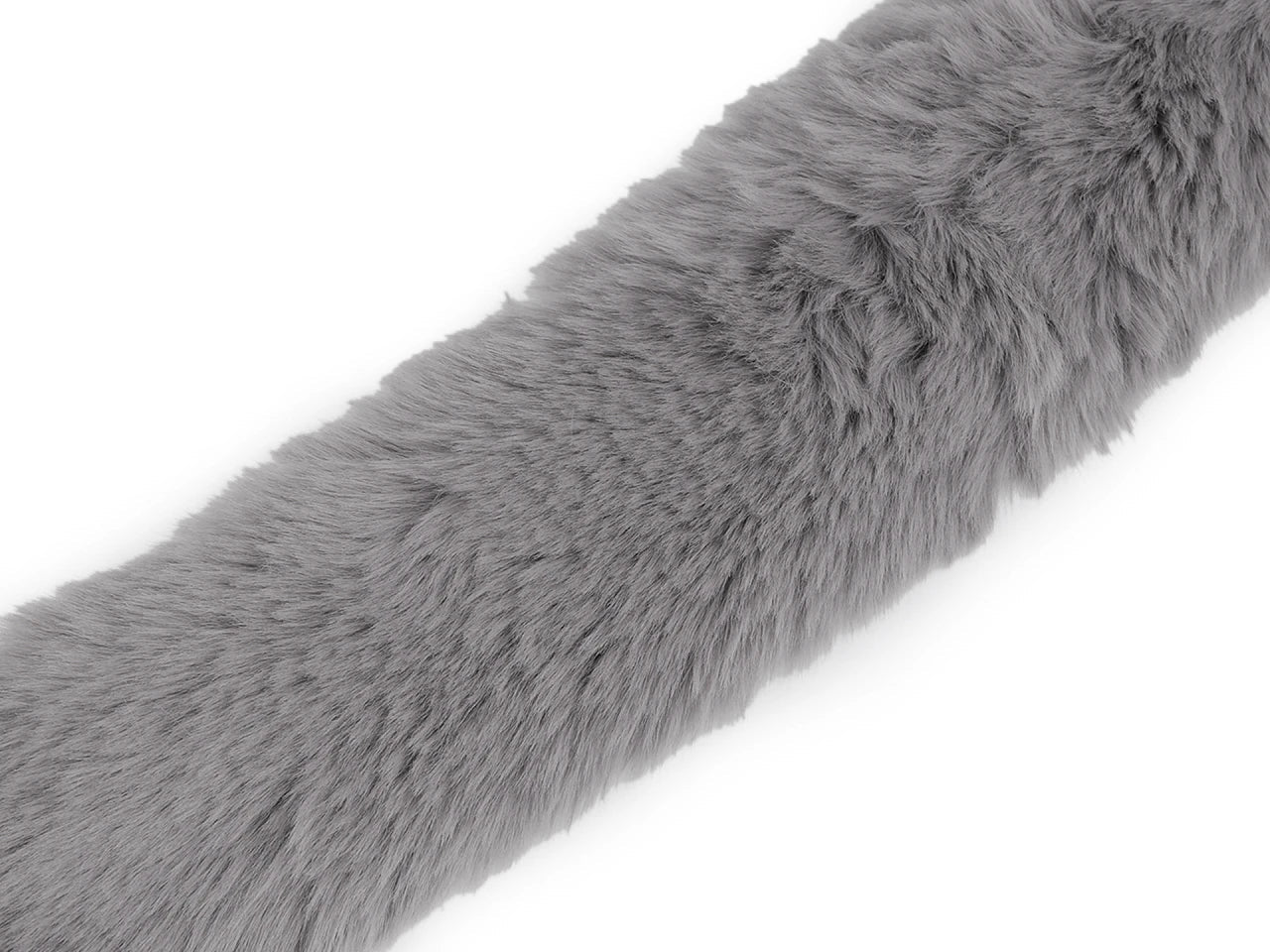 Image of Decorative faux fur trim – 1 m | Faux fur trim for hoods, jackets, costumes – available at Šarlotes audumi