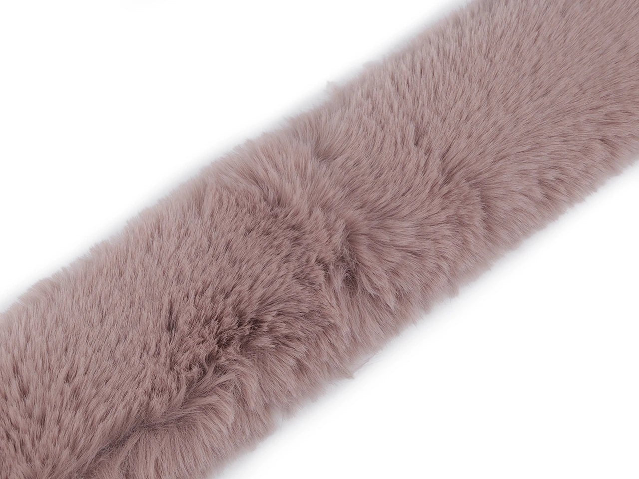Image of Decorative faux fur ribbon – 1 m | Faux fur trim for hoods, jackets, costumes – available at Charlotte's Fabrics