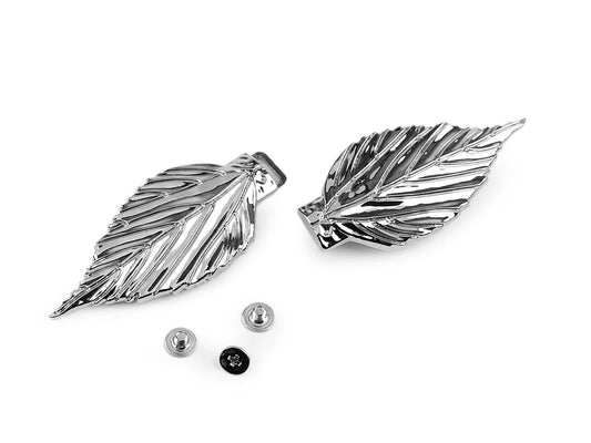 Decorative metal buckle with screws |2.8 × 11.6 cm|