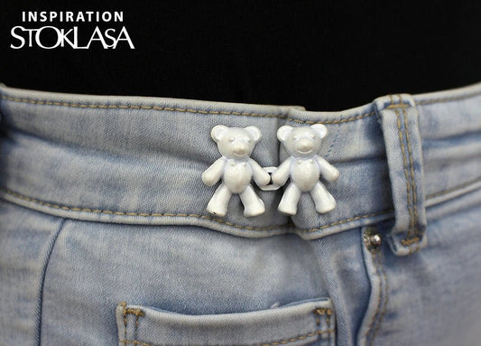 Image of Decorative buckle – bear design 20×40 mm – available at Šarlotes audumi