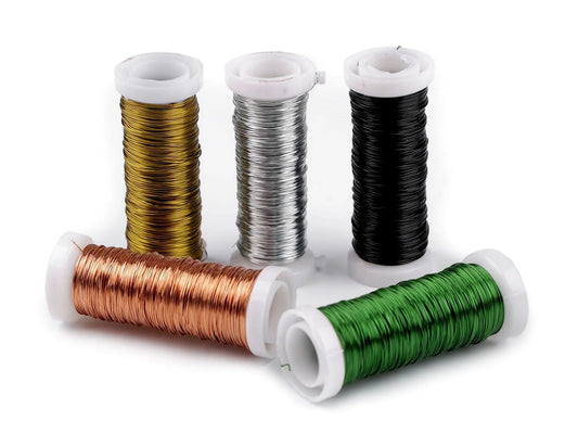 Image of Decorative wire Ø0.3 mm (17–20 m) – available at Šarlotes audumi