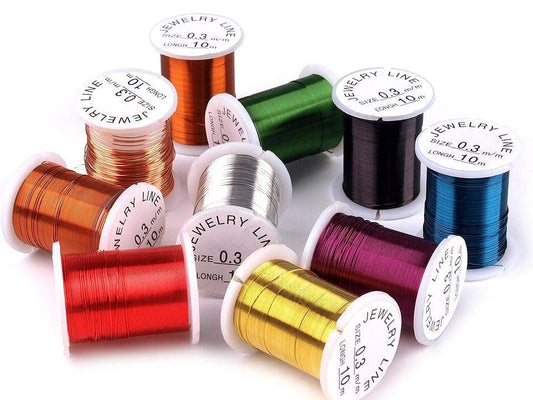 Image of Decorative copper wire Ø 0.3 mm – 10 m – available at Charlotte’s Fabrics