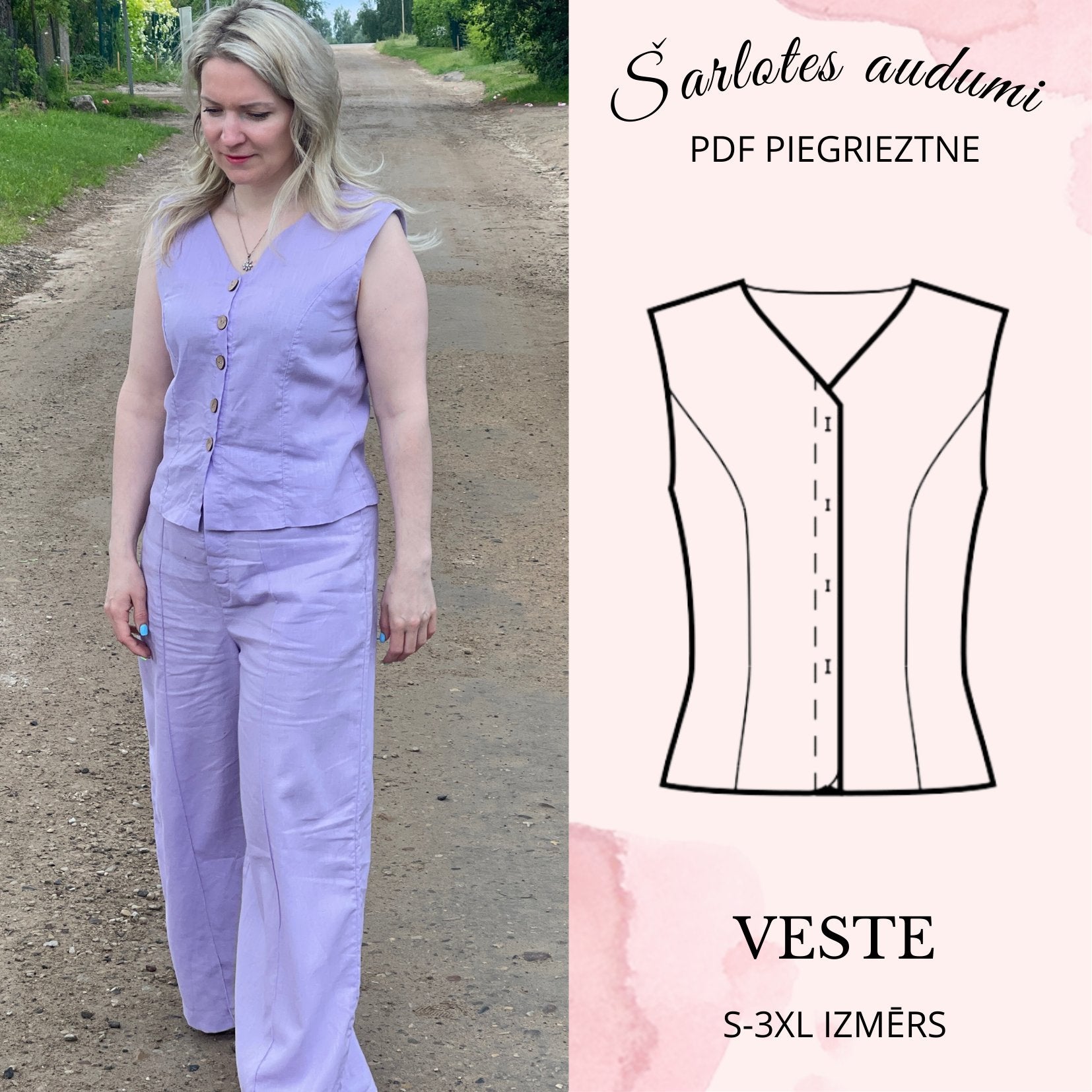 Digital pattern - vest