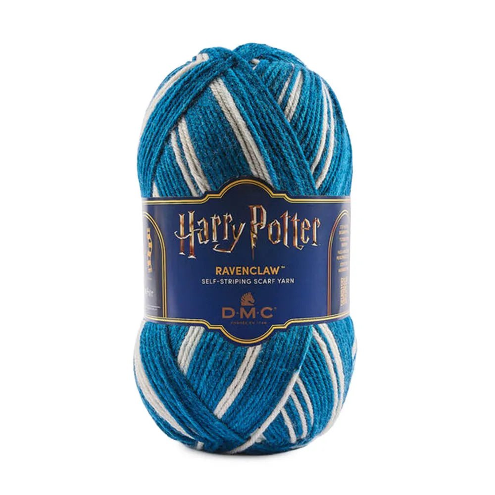 Attēls ar DMC Harry Potter Magic dzija 300 g / 410 m – pašsvītrojoša dzija Cūkkārpas koledžu krāsās – pieejams internetā Šarlotes audumi