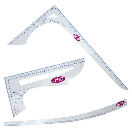 Tailor's ruler set, 3 pcs. Opry