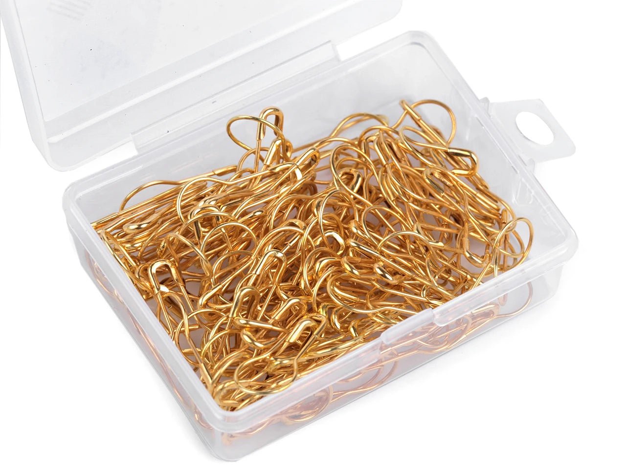 alt
Image of safety pins in a box, 22 mm (approx. 150 pcs.) – available at Šarlotes audumi