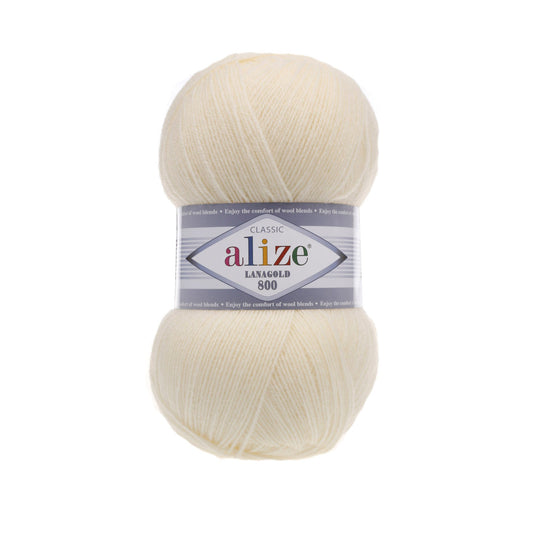 Alize LANAGOLD 800 yarn - 730 m 100g