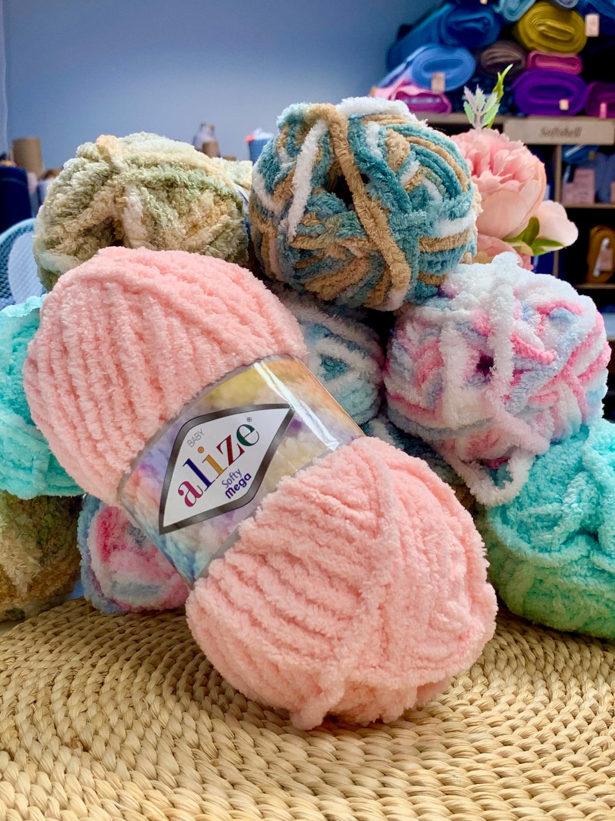 Alize Softy Mega yarn | 100% micro polyester | 100 g – 70 m