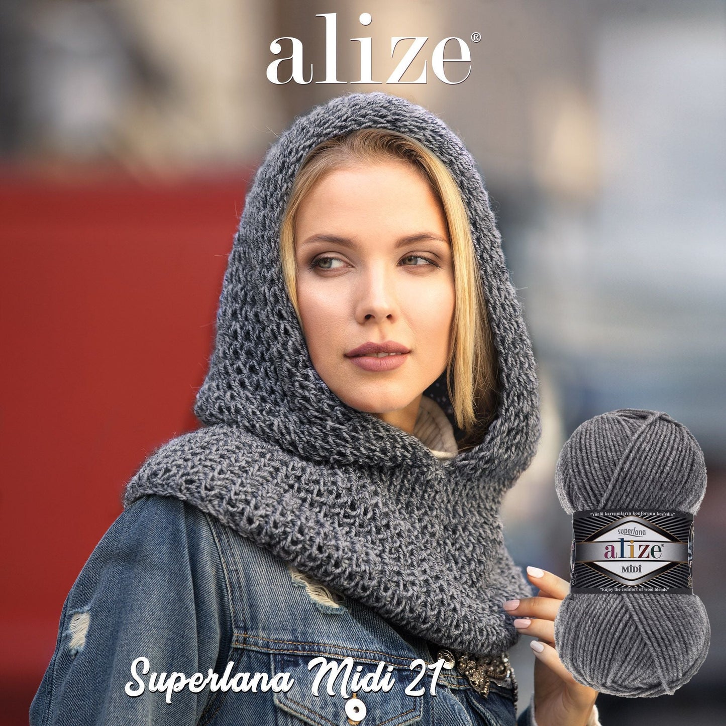 Alize SUPERLANA MIDI yarn - 170 m 100g