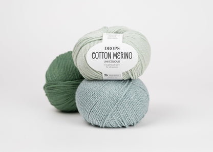 Image of DROPS Cotton Merino yarn – 50 g / 110 m – available at Šarlotes audumi