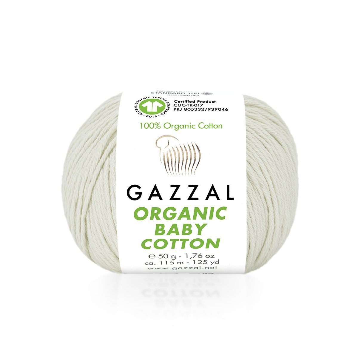 Yarn GAZZAL ORGANIC BABY COTTON - 115m 50g