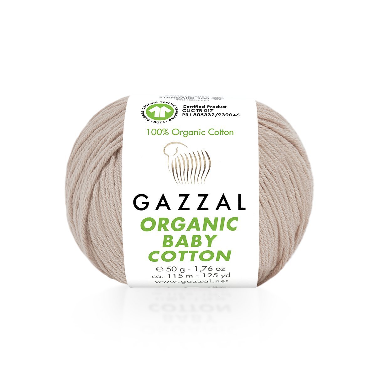 Yarn GAZZAL ORGANIC BABY COTTON - 115m 50g