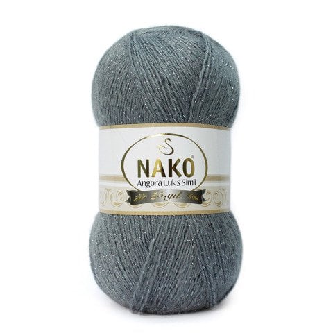 NAKO ANGORA LUKS SIMLI yarn with shimmer - 550m 100g