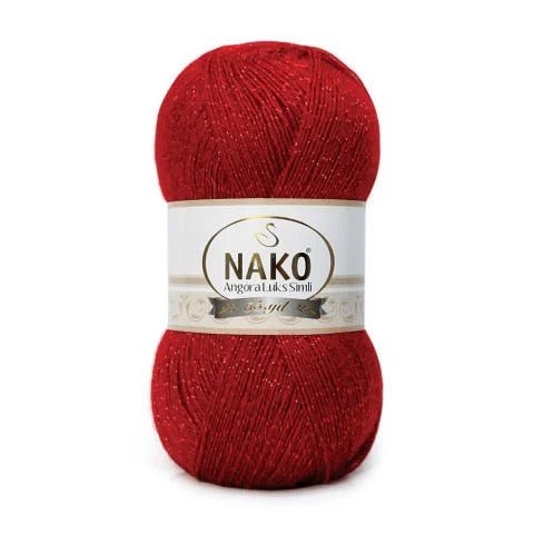 NAKO ANGORA LUKS SIMLI yarn with shimmer - 550m 100g