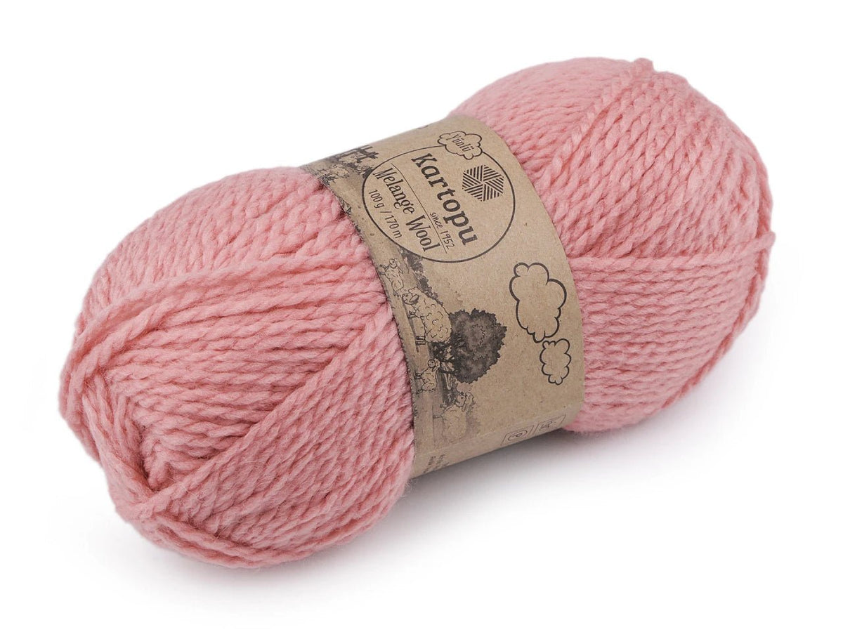 Zdjęcie przędzy z wełną KARTOPU MELANGE WOOL 100 g / 170 m – dostępna online w Šarlotes audumi