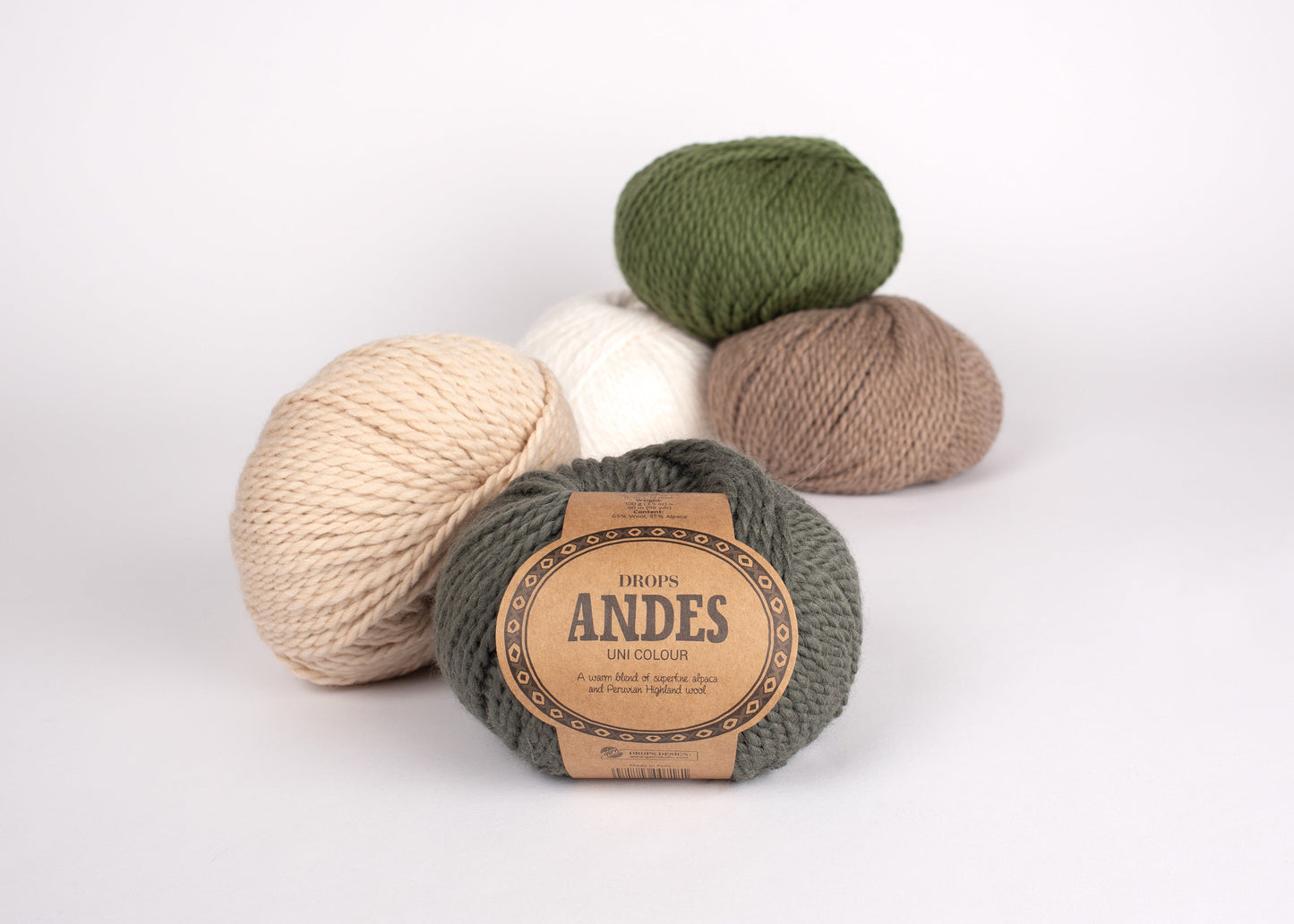 Image of DROPS Andes yarn - 100 g / 90 m – available at Šarlotes audumi