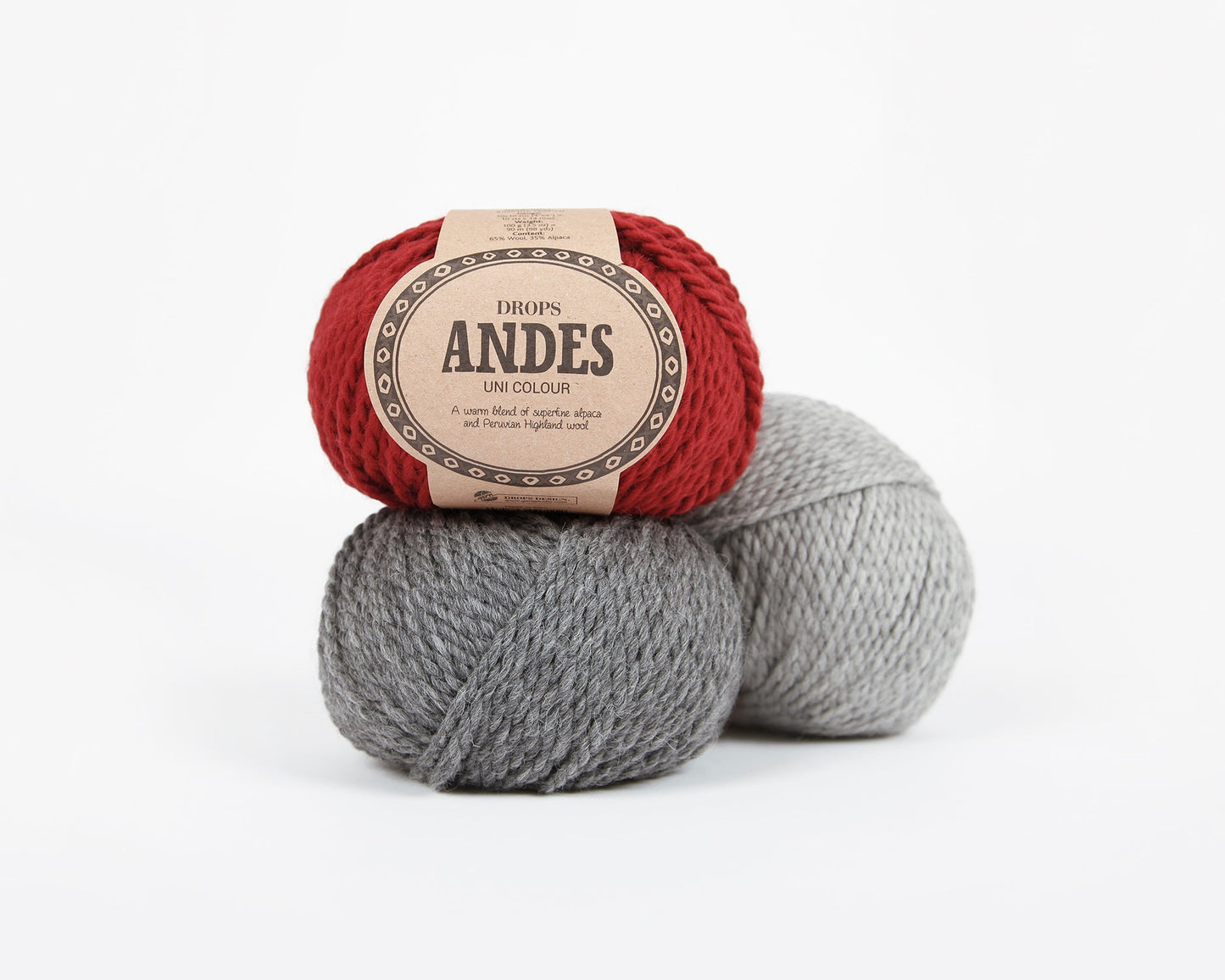Image of DROPS Andes yarn - 100 g / 90 m – available at Šarlotes audumi