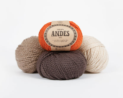Image of DROPS Andes yarn - 100 g / 90 m – available at Šarlotes audumi