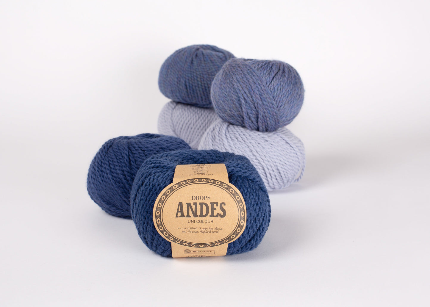 Image of DROPS Andes yarn - 100 g / 90 m – available at Šarlotes audumi