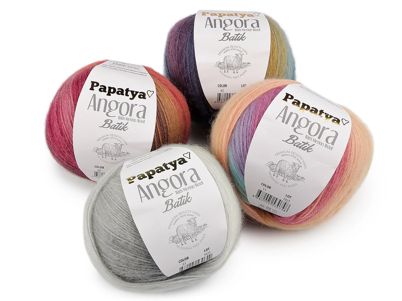 Image of Dzijas Papatya Angora Batik 100g / 550m – available at Šarlotes audumi