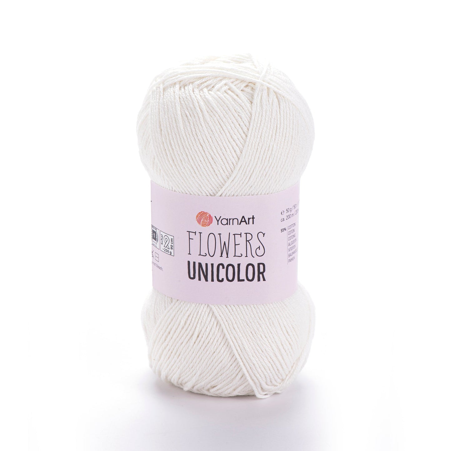 Image with Dzijas YarnArt Flowers unicolor - 50g / 200m – available at Šarlotes audumi