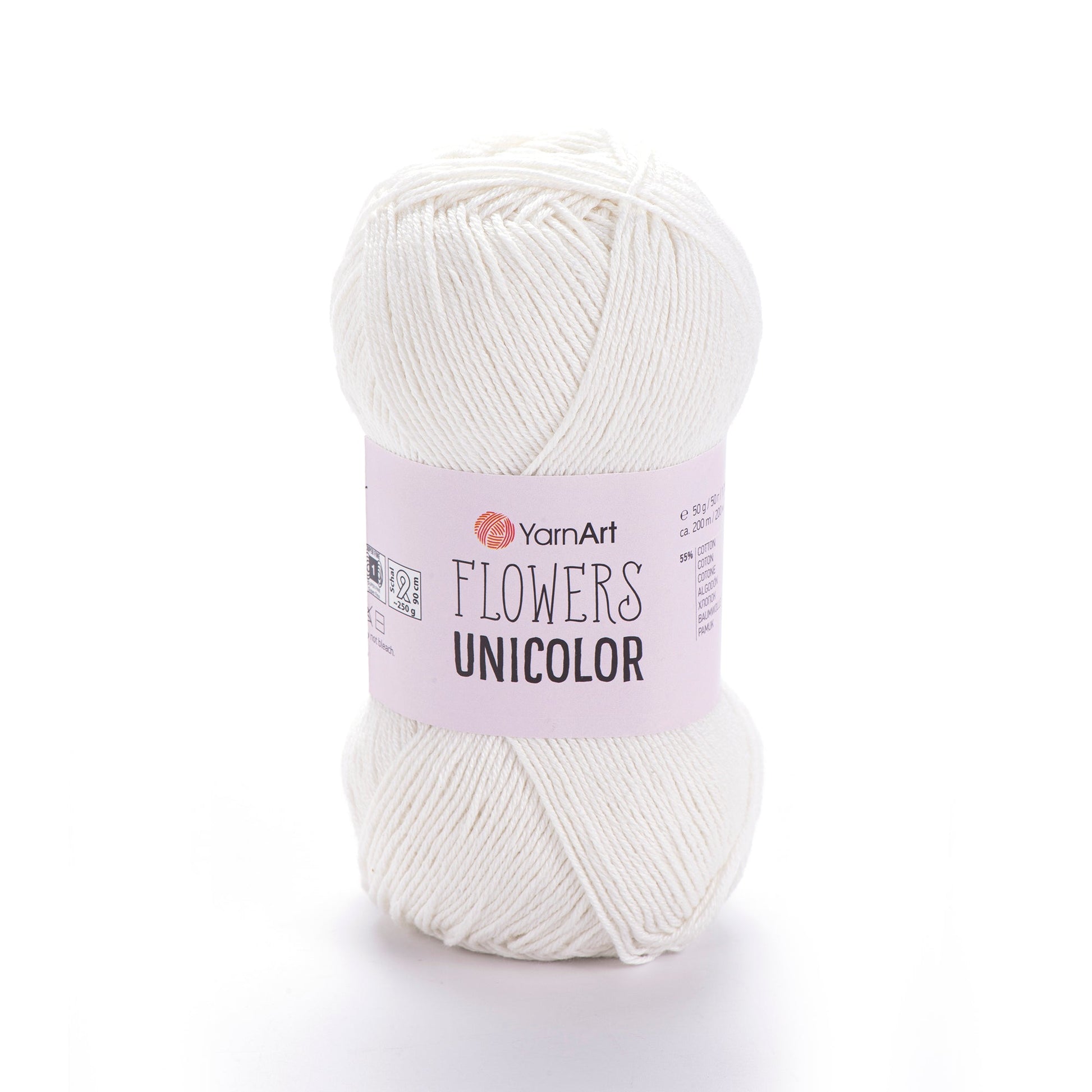 Image with Dzijas YarnArt Flowers unicolor - 50g / 200m – available at Šarlotes audumi