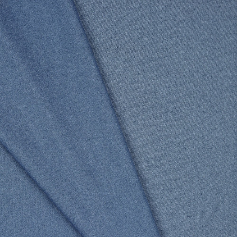 Denim fabric with elastane - light blue 200 g/m²