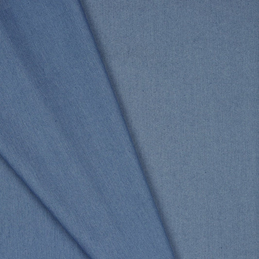 Denim fabric with elastane - light blue 200 g/m²