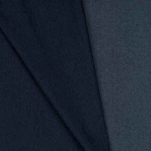 Denim fabric with elastane-dark blue 200 g/m²