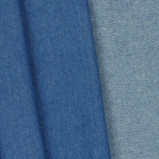 Light blue denim fabric 280 g/m²