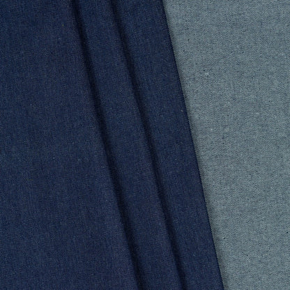 Dark blue denim fabric 280 g/m²