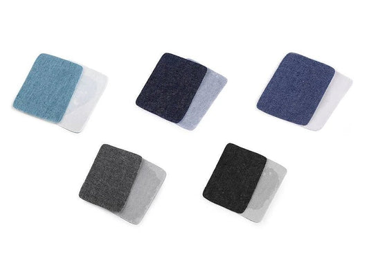 Naszywka jeansowa do naprasowania 5,3 × 7,9 cm, 2 szt. – dostępna online Šarlotes audumi