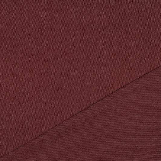 Denim fabric with elastane - burgundy shade 270 g/m²