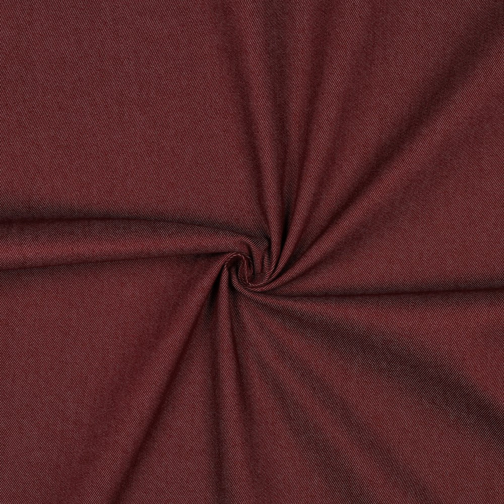 Denim fabric with elastane - burgundy shade 270 g/m²