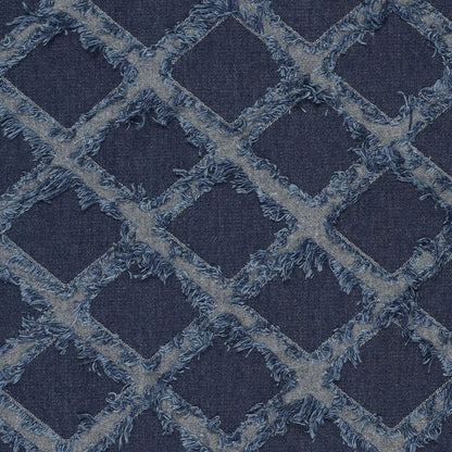 Image of denim fabric with elastane - decorative fringes 360 g/m² – available at Charlotte's Fabrics