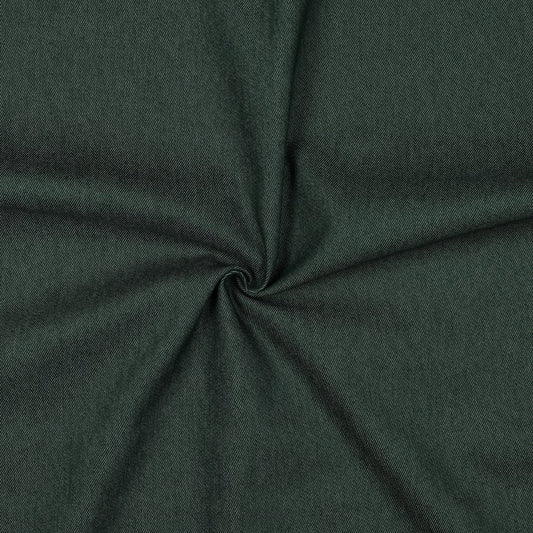 Denim fabric with elastane - dark green 270 g/m²