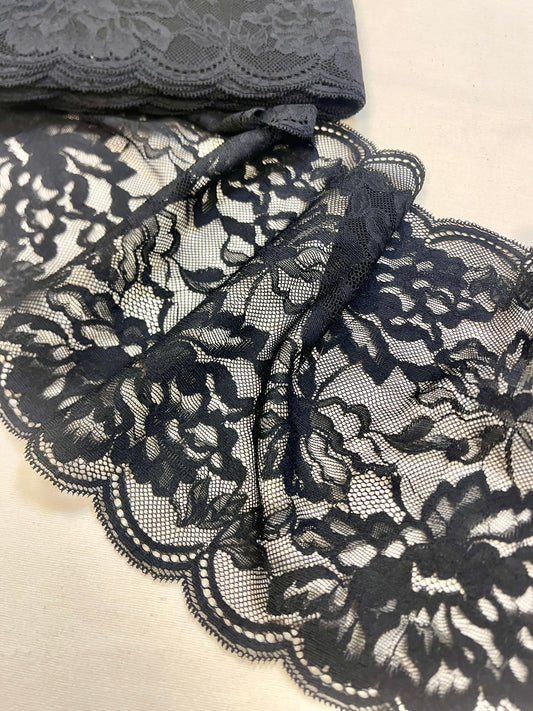 alt
Image of Elastic lace 20 cm - black – available at Šarlotes audumi