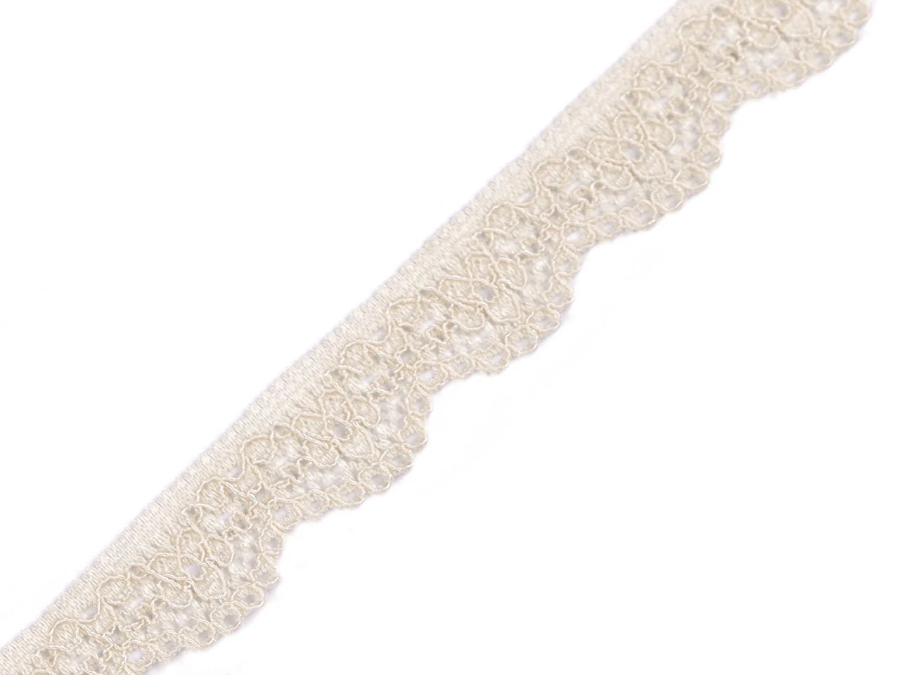 Elastyczna koronka poliamidowa - 1,6 cm, cielista