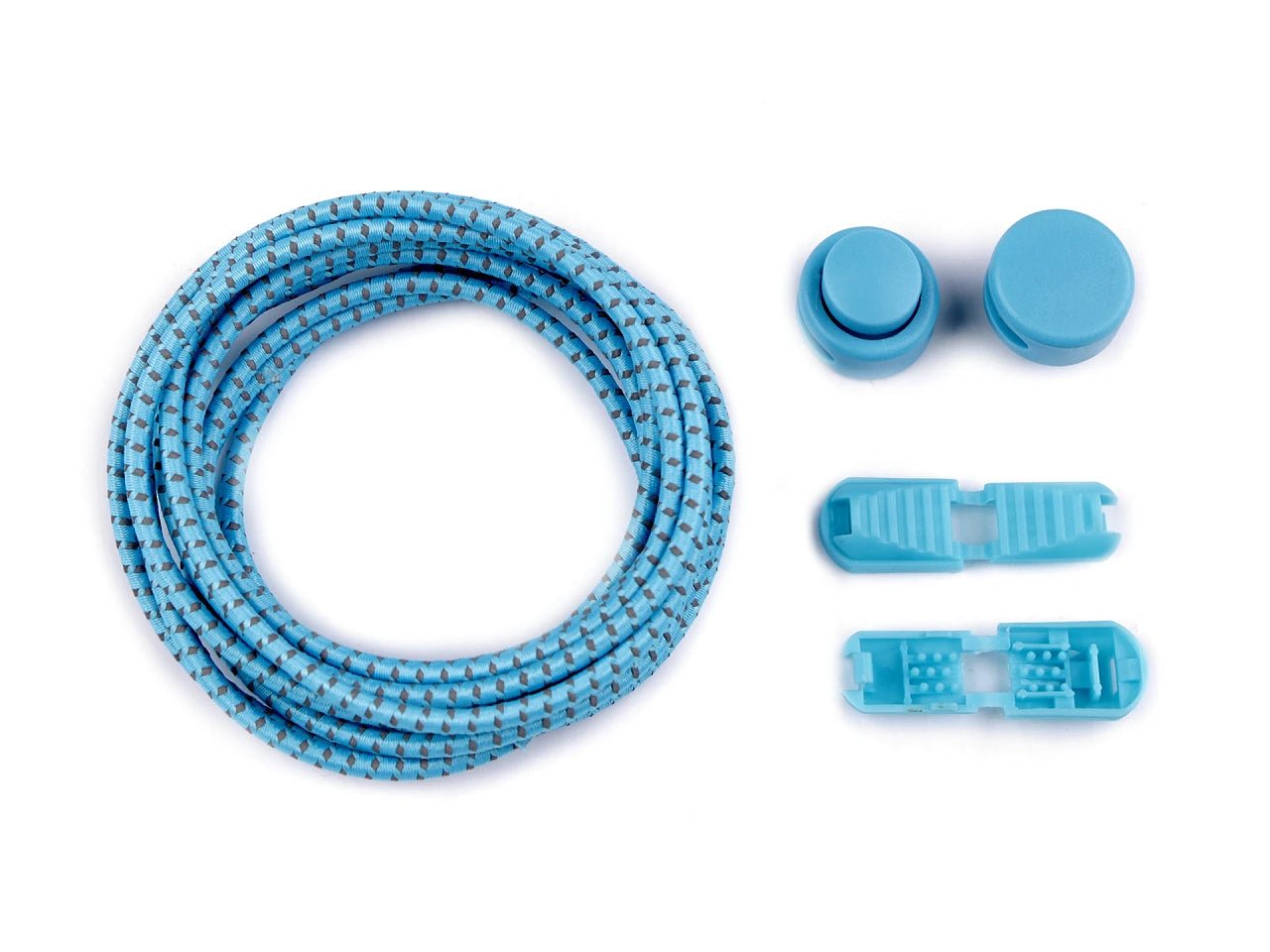 Image of elastic reflective no-tie shoelaces 120 cm|various shades – available at Šarlotes audumi