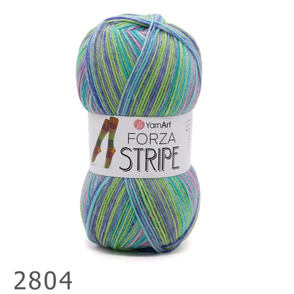 Zeķu dzija ar vilnu YarnArt Forza Stripe- 100 g / 420 m