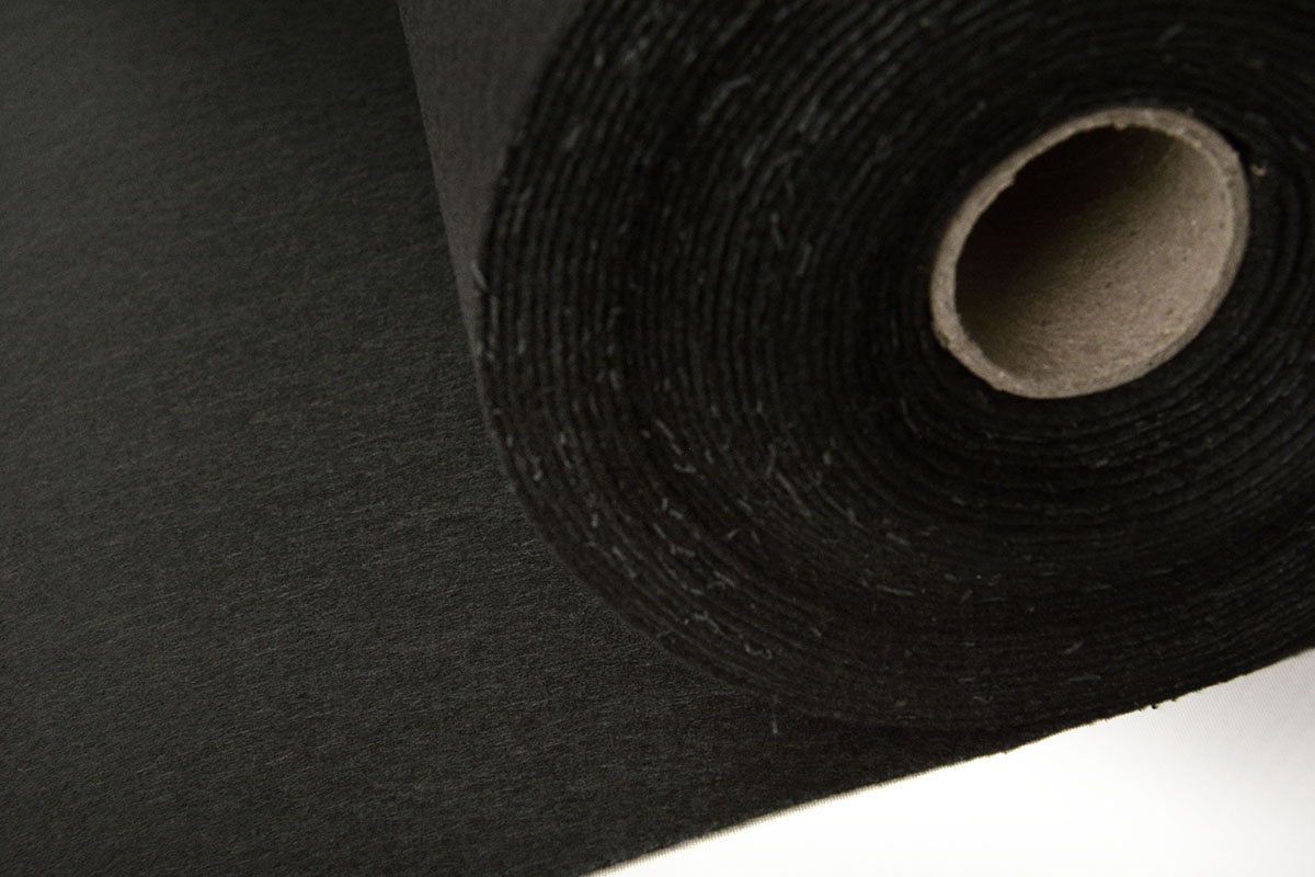 Felt fabric in rolls, 1mm - black 220 g/m²
