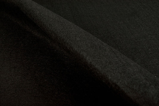 Felt fabric in rolls, 1 mm - black 220 g/m²