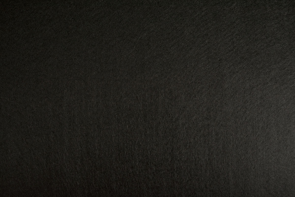 Felt fabric in rolls, 1 mm - black 220 g/m²