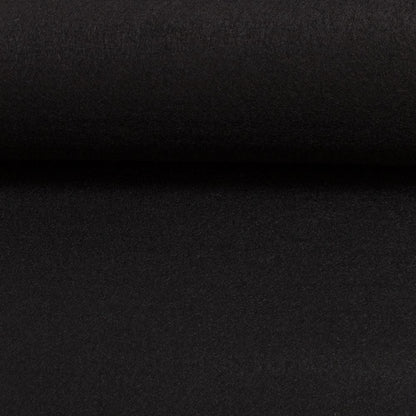 Felt fabric on rolls, 3 mm - black 550 g/m²