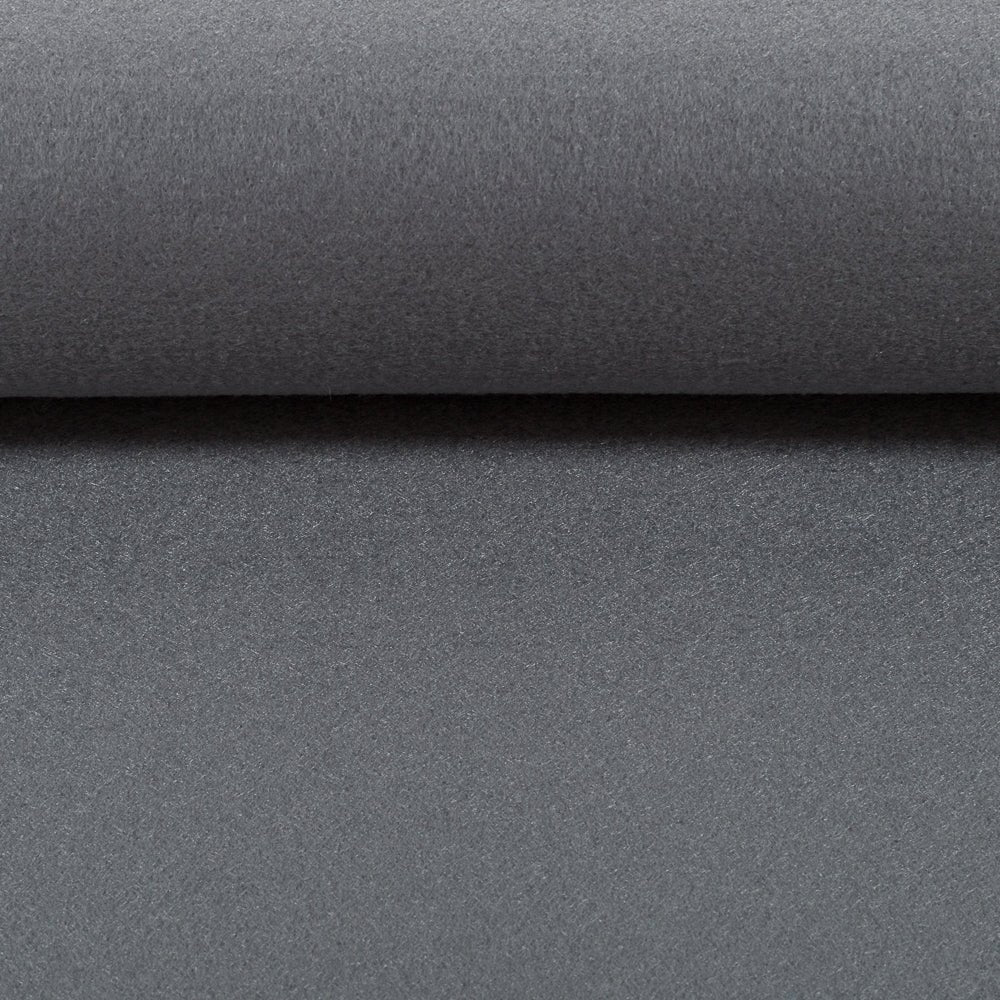 Felt fabric in rolls, 3 mm - dark grey 650 g/m²