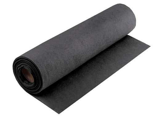 Felt fabric in rolls, 3 mm - dark grey melange 440 g/m²